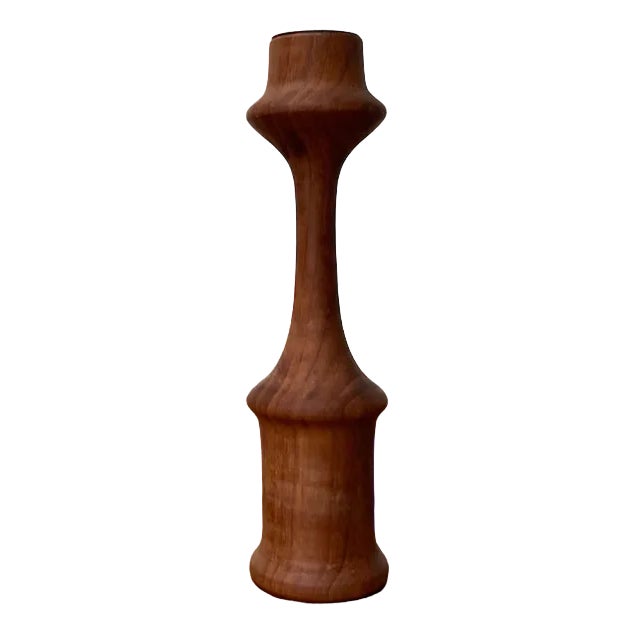 Mid-Century Danish Teak Candleholder from Rasmussen Copenhagen, 1960s For Sale