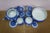 Vintage Wedgwood Blue Jasperware Candlesticks Creamer Sugar Teapot Bowl Compote - Set of 6 For Sale - Image 11 of 16