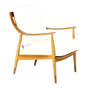 1960s Danish Modern Mid Century Oak Fd-146 Easy Chair — Peter Hvidt + Orla Mølgaard-Nielsen