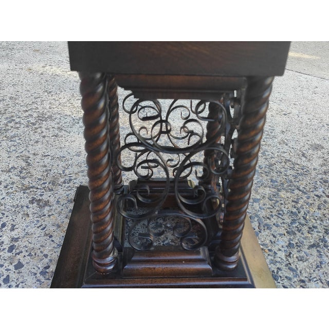 Mid 20th Century Vintage Slate Stone Side Tables - a Pair For Sale In Washington DC - Image 6 of 12