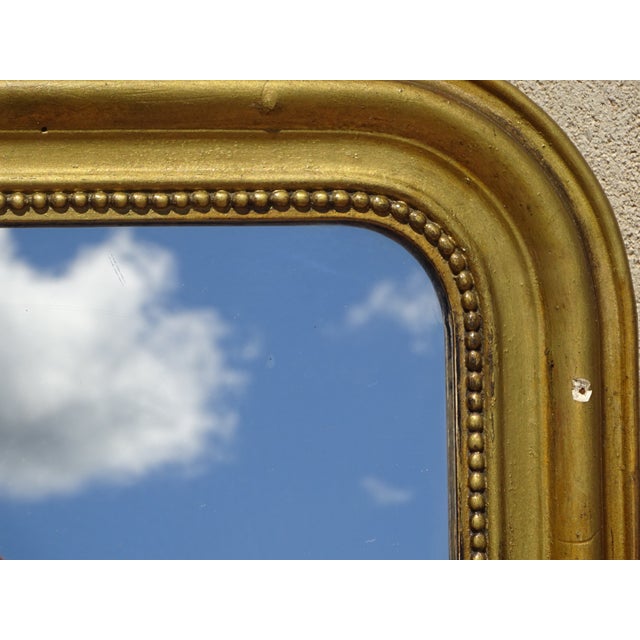 Louis Philippe Beech Gilt Mirror, 1850s For Sale - Image 14 of 18