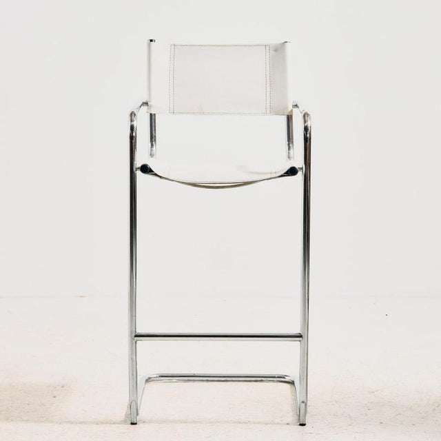 1980s Bauhaus Tubular Bar Stool, 1980s For Sale - Image 5 of 18