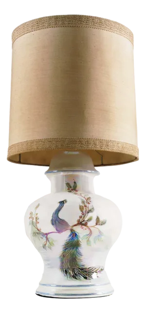 Large Table Lamp in Glazed Ceramic by Tommaso Barbi, 1960s