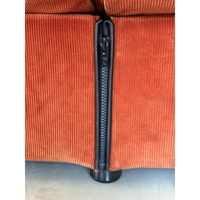 Vintage Italian Landeau Corduroy 9-Pieces Modular Sofa by Mario Bellini for Cassina, 1970s For Sale - Image 10 of 18