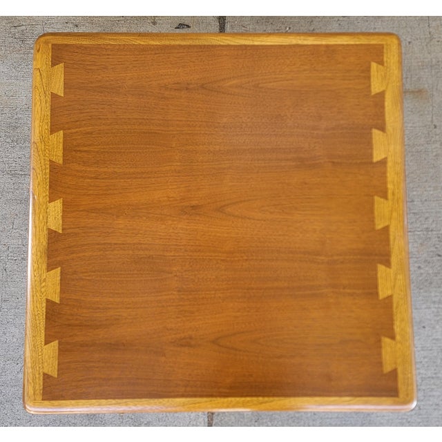 Lane Acclaim Mid-Century Modern Square Coffee Table For Sale In San Francisco - Image 6 of 12