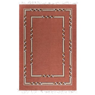 Doris Leslie Blau Vintage Art Deco Swedish Flat Weave Rug For Sale