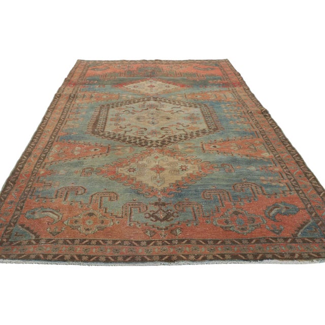 Tribal Vintage-Worn Persian Viss Rug -05'02 X 11'03 For Sale - Image 3 of 11