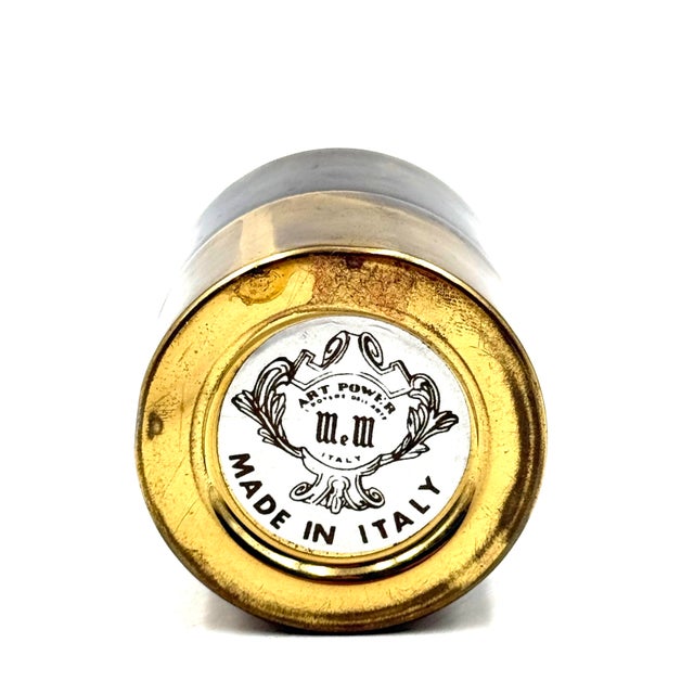 Brass Weight Shaped Table Lighter, Mauro Manetti Italy 1970 For Sale - Image 9 of 12