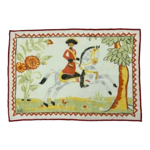 Vintage Tony Sarg Linen Dinner Napkin with Illustrated Couple