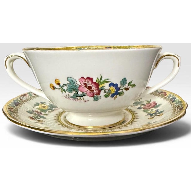 White Vintage Coalport Ming Rose Bone China Dinnerware Set - 93 Pieces For Sale - Image 8 of 18