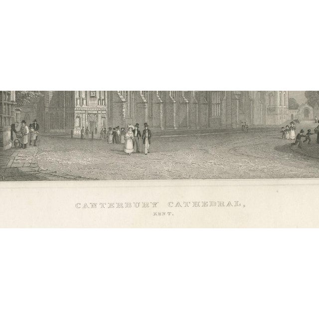19th Century After T. M. Baynes Canterbury Cathedral, Kent, 1837, Steel Engraving For Sale - Image 5 of 12
