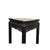 Black Square Golden Chinese Engravement Tall Plant Stand Pedestal Table For Sale - Image 10 of 11