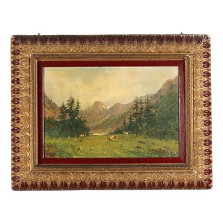 Giuseppe Buscaglione, Landscape, Oil on Canvas, 19th Century For Sale