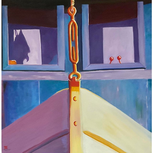 “Prow” Contemporary Expressionist Coastal Oil Painting, 2000 For Sale