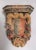 Beautifully carved and colored Italian Baroque polychrome pine bracket. The colors are faded and the carving is very nice.