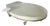 Custom Palms Hotel Las Vegas Daybed – Sculptural Oval Form With Integrated Side Tables & Caster Base For Sale