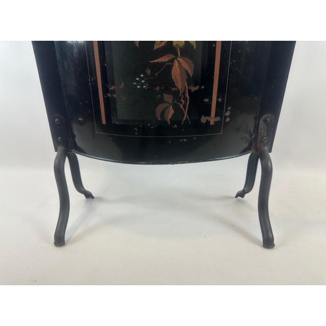 Metal Art Nouveau Cast Iron Firescreen, 1910s For Sale - Image 7 of 12