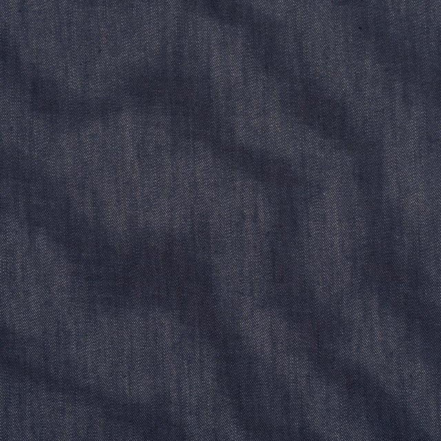Schumacher Sample - Schumacher Denim Moiré Fabric In Denim For Sale - Image 4 of 6