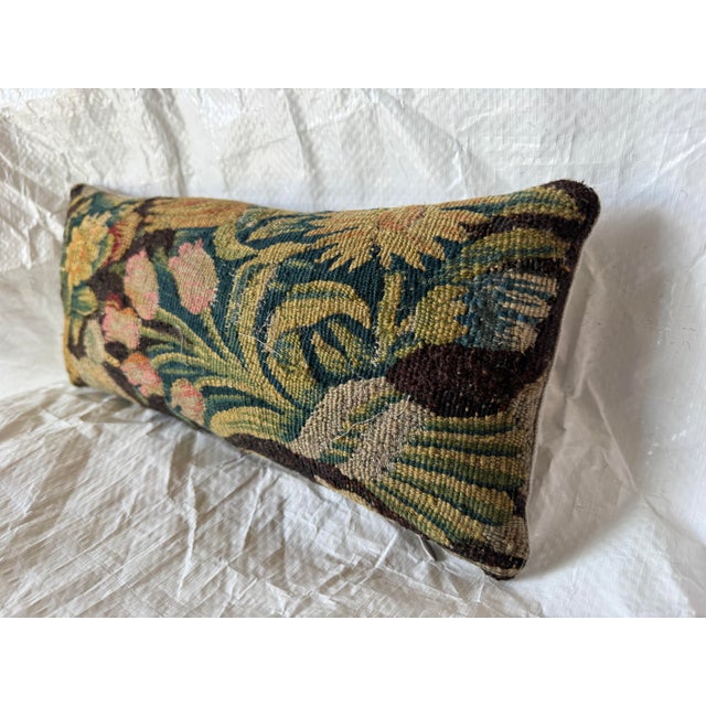 Baroque 17th Century Flemish Verdure Tapestry Pillow For Sale - Image 3 of 5