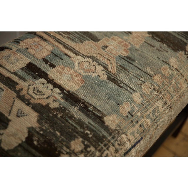 Wood Reclaimed Vintage Turkish Rug Bench For Sale - Image 7 of 8