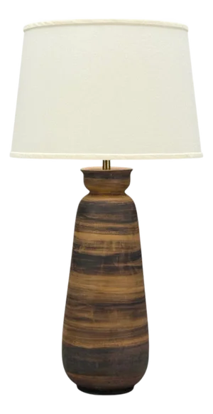 Aldo Londi Bitossi, Ceramic, Brass, Table Lamp, Italy, 1950s