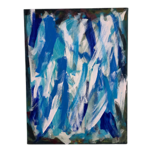 John Fooks Abstract on Canvas Painting, Circa 2025