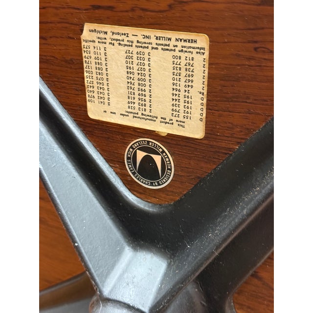 Rare 1964 Rosewood Herman Miller Eames Lounge chair & Ottoman w/Original Receipt For Sale - Image 4 of 18