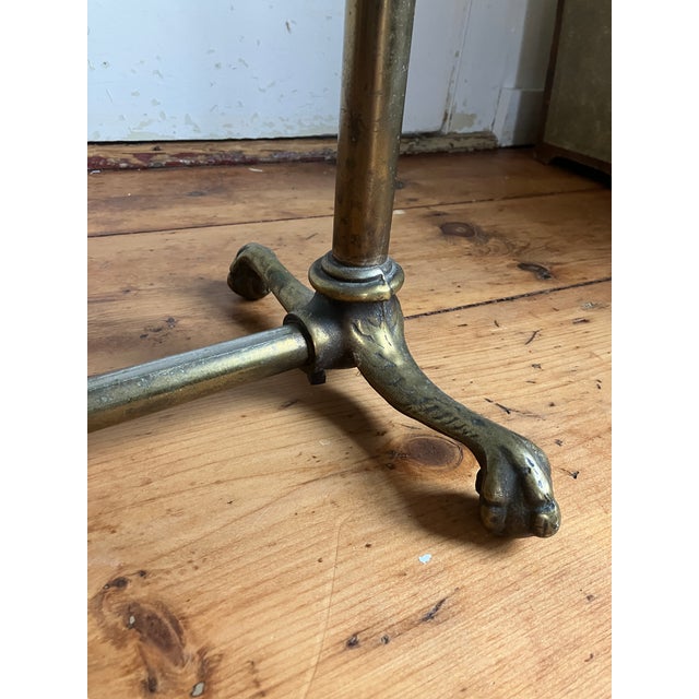 Vintage Brass Adjustable Height Music Stand Writing Table For Sale In New York - Image 6 of 8