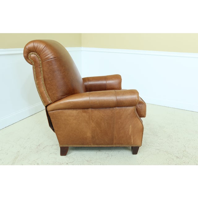 Hancock & Moore Brown Leather Recliner Chair Chairish