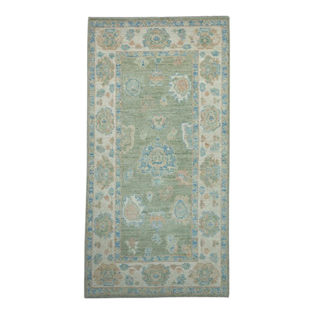 Turkish Oushak Rug 2'10" x 5'5" #17825 For Sale