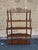 Antique Victorian Style Mahogany Wood Spindle 5 Tier Bookcase Etagere. For Sale - Image 9 of 12