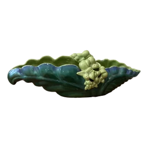 Large Iridescent Pottery Centerpiece / Planter With Fruit Clusters, Circa 1960s
