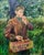 Czech Artist, Boy with a Basket of Cherries, 1960, Oil on Canvas, Framed For Sale - Image 7 of 8