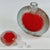 Mid-Century Modern Vintage v. Nason & C. Murano Corroso Art Glass Red Flask Bottle & Stopper, 1960s For Sale - Image 3 of 9