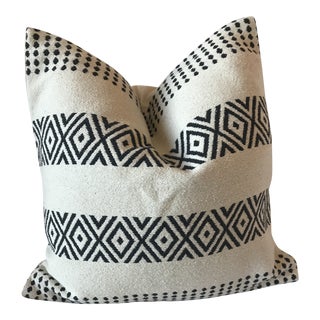 Custom Mudcloth Style Black White Minimalist Pillow Case For Sale