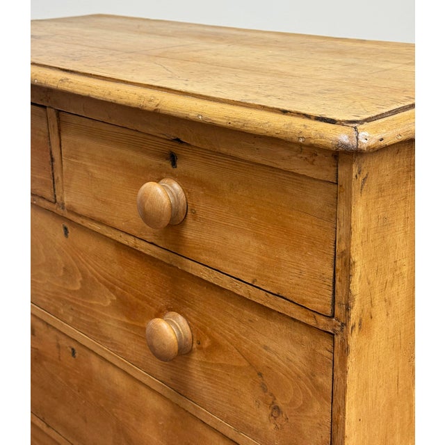 Antique English Victorian Pine Chest of Drawers For Sale - Image 12 of 15