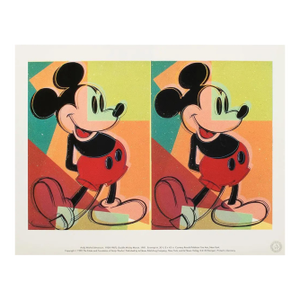 1992 the Andy Warhol Foundation Lithograph "Double Mickey Mouse"