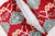 Pair of Red Ikats Pillows rug no. i141 For Sale In New York - Image 6 of 6