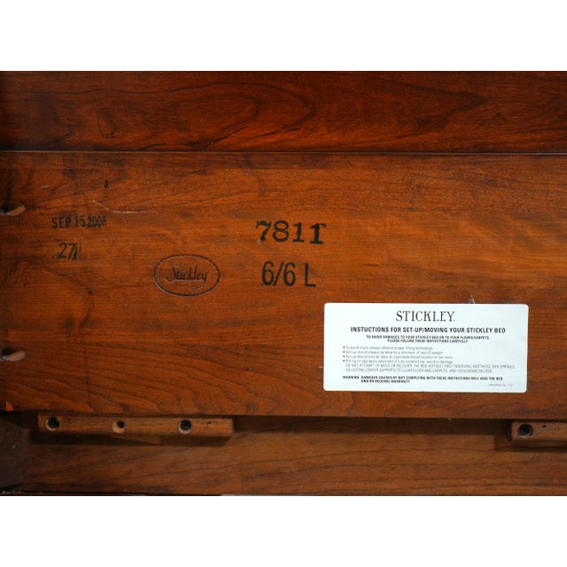 Stickley Cherry King Size Sleigh Bed For Sale - Image 15 of 15