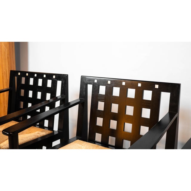 1980s 1980s Cassina Ds4 Armchairs by Charles Rennie Mackintosh - Set of 4 For Sale - Image 5 of 18