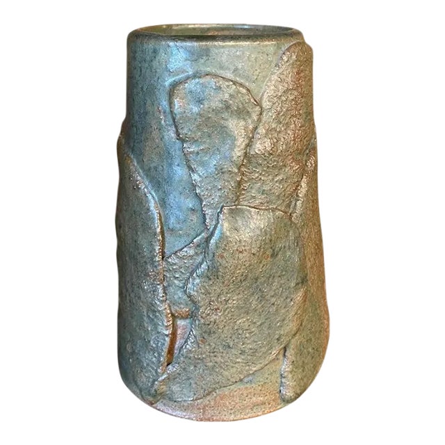 Mid-Century Modern Hand-Made Abstract Art Pottery Vase For Sale