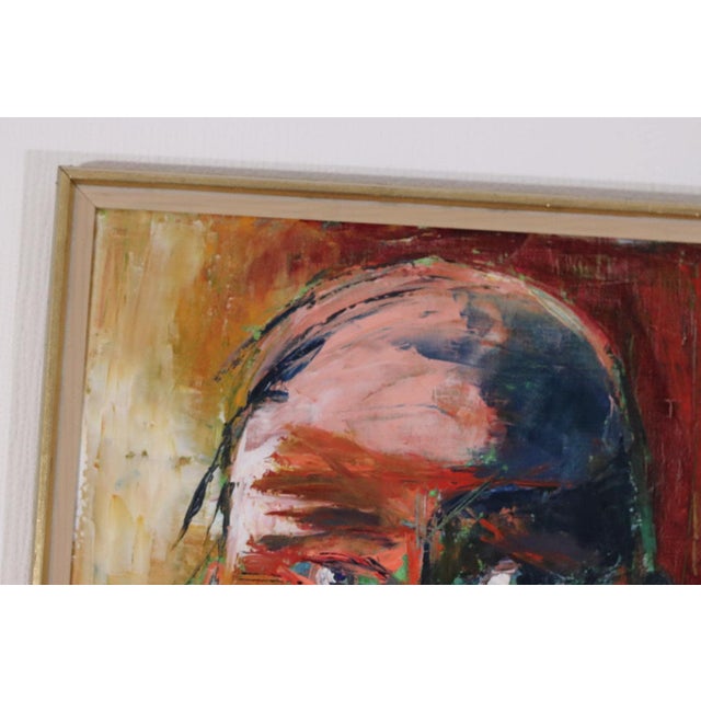 Anelotte Höcke, Uncle, 1977, Oil on Canvas, Framed For Sale - Image 8 of 16