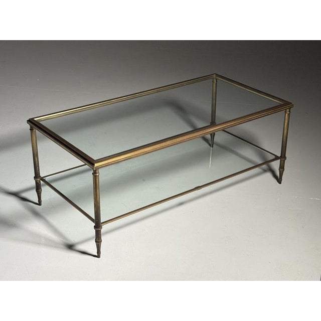 2000 - 2009 Mid-Century Glass Coffee Table For Sale - Image 5 of 18