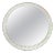 Optical Effect Facetted Round Wall Mirror from Cristal Arte, Italy, 1960s For Sale