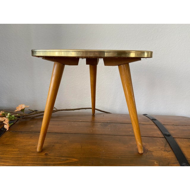 Kidney-Shaped Formica Flower Table or Plant Stand, 1950s For Sale - Image 9 of 12