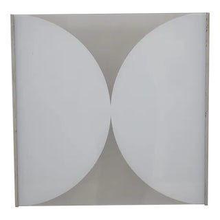 Painted Aluminum and Glass Wall Lights For Sale