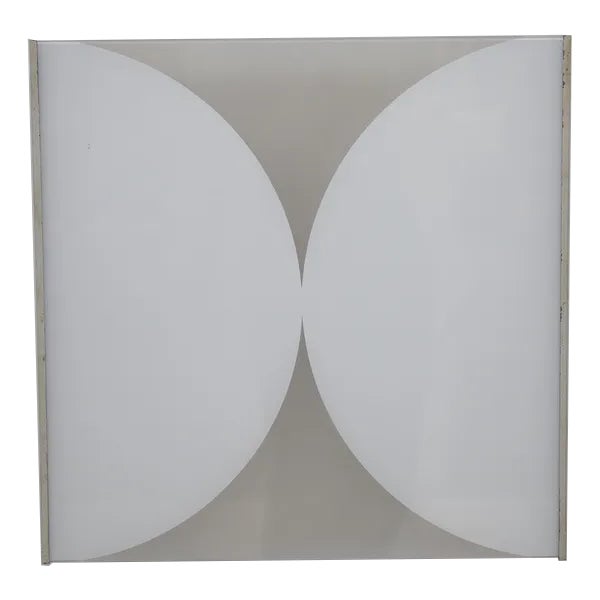 Painted Aluminum and Glass Wall Lights For Sale