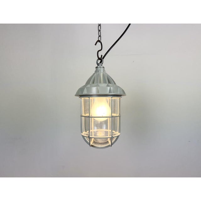 Industrial Grey Cast Aluminium Light from Yamada Co.ltd., 1960s For Sale - Image 12 of 14