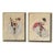 1950s Pair of Original French Cabaret CanCan Dancers Watercolor Paintings by Janicotte For Sale