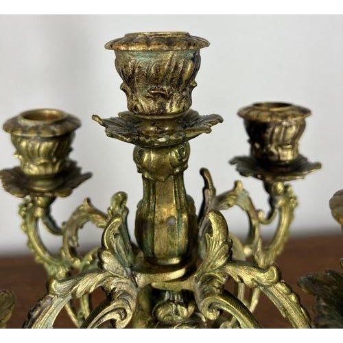 Vintage French Style 5-Armed Table Candelabras, Set of 2 For Sale - Image 12 of 14